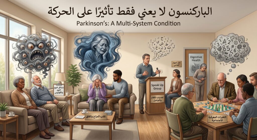 الباركنسون لا يعني فقط تأثيرًا على الحركة